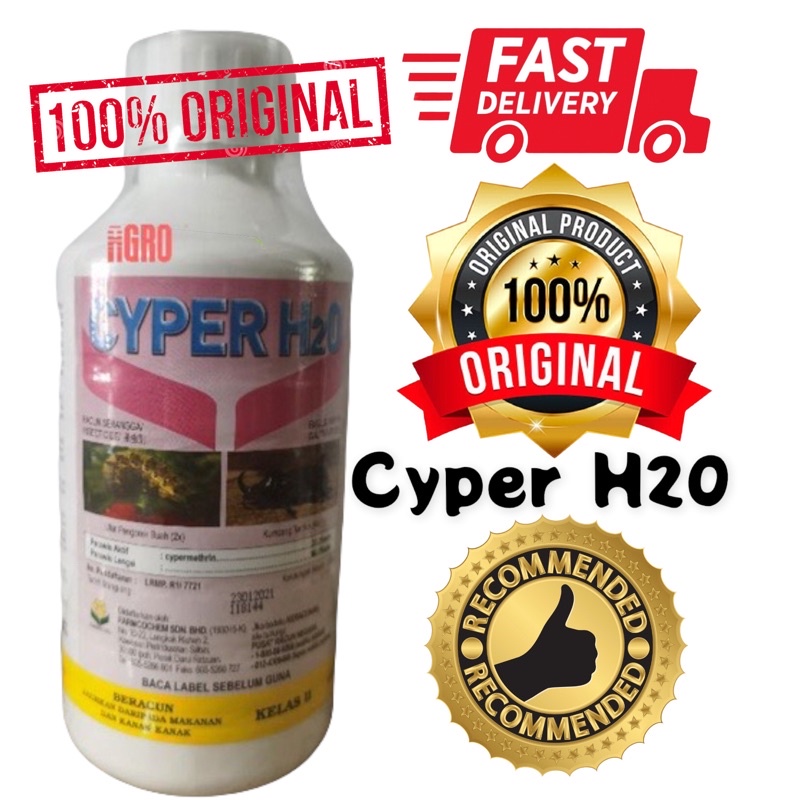 Cyper H20 1liter Cypermethrin Poison Caterpillars Fruit Lighters