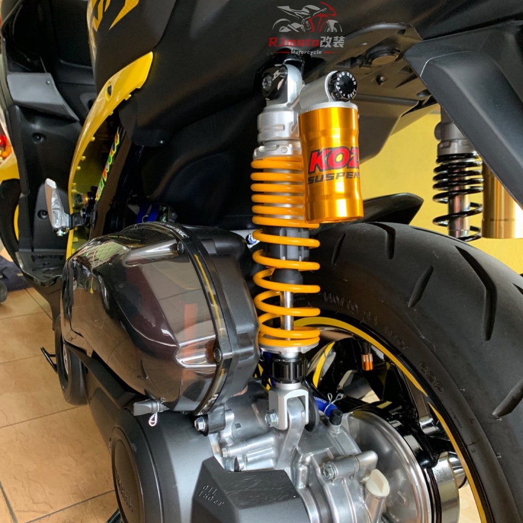 Yamaha Nvx155 Modified Adjustable Rear Shock Absorption Aerox155 Absorber Kozi Brand 310mm Hole Distance X Shopee Singapore