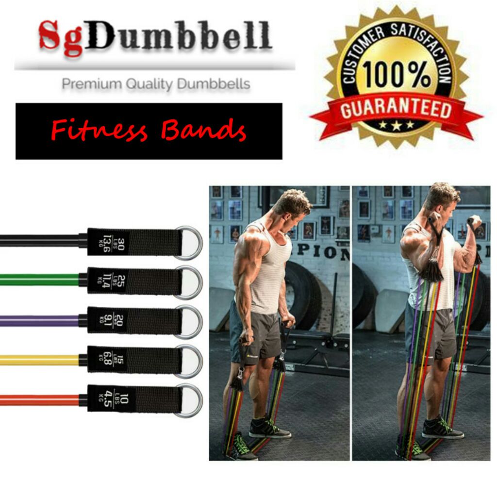 Resistance bands set Shopee Singapore
