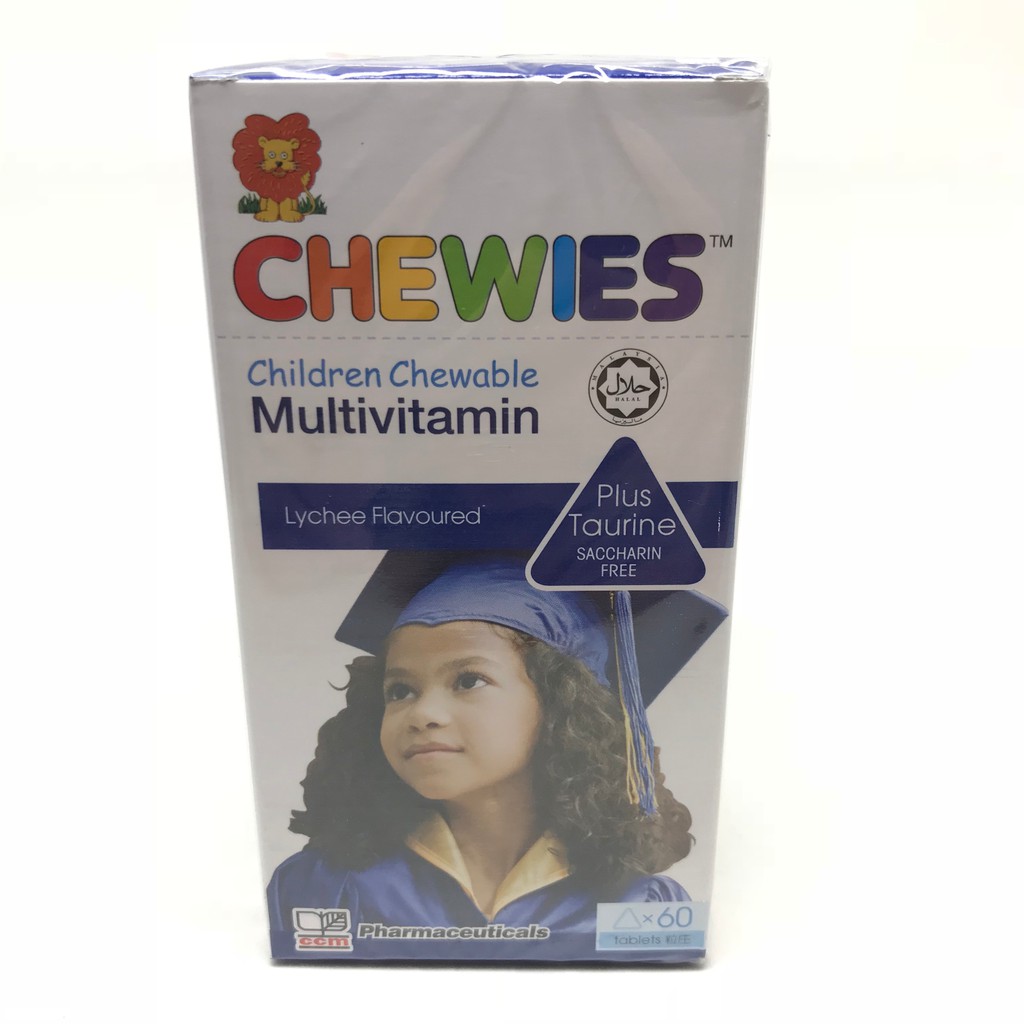 Chewies Children Chewable Multivitamin Plus Taurine 60’s