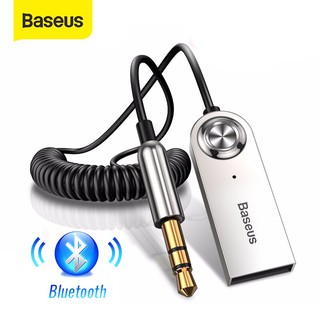 Baseus Bluetooth Transmitter Wireless Bluetooth Receiver 5.0 Car AUX 3.5mm Bluetooth Adapter Audio Cable For Speaker Headphones