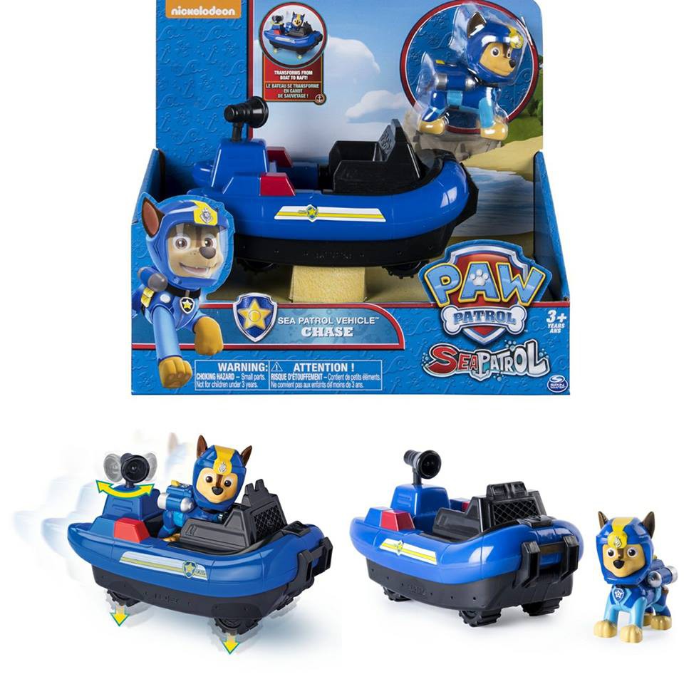 BNIB: Paw Patrol - Chase's Transforming Sea Patrol Vehicle | Shopee ...