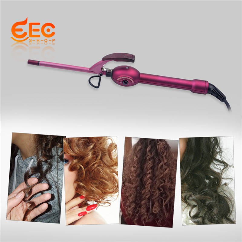 Ec 9mm Small Ceramic Curly Hair Styling Short Hair Fluffy Hair