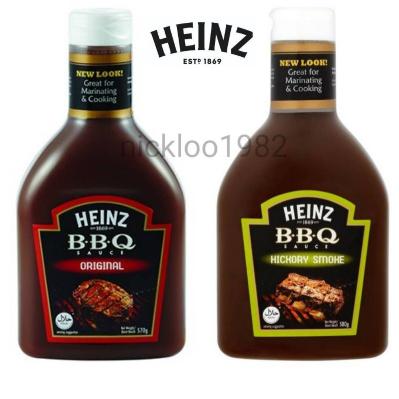 Shop Malaysia Heinz Original Bbq Sauce Sos Bbq 570g Hickory Smoke Bbq Sauce Sos Bbq 580g Shopee Singapore