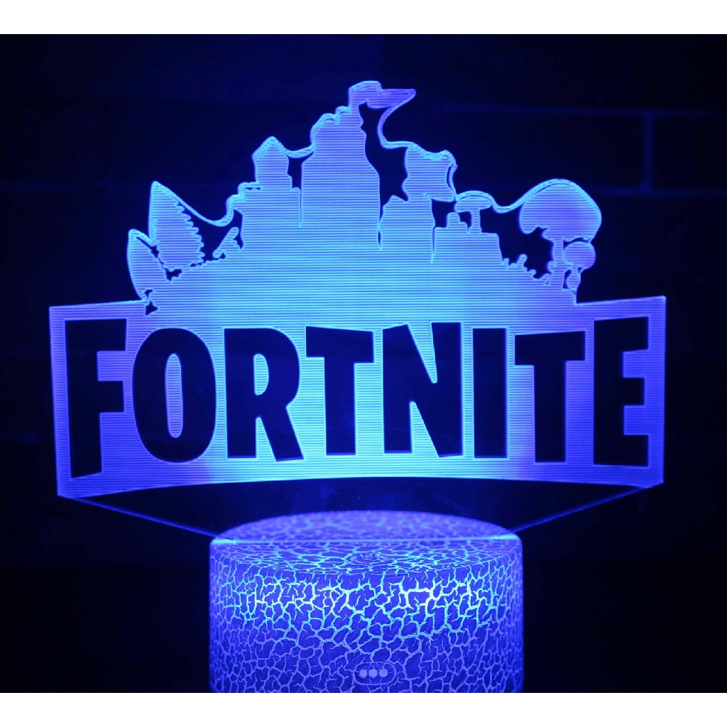 Fortnite 3d Night Light Remote Control 