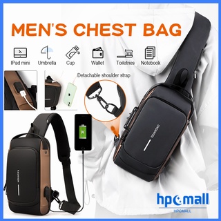 Chest Bag Men’s Stylish Anti-theft Chest Bag Cross Body Sports Small Backpack Bag Backpack Crossbody Messenger