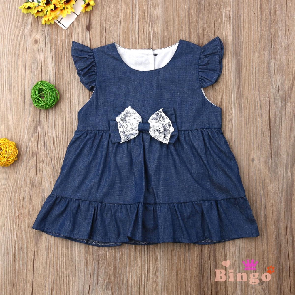 newborn denim dress
