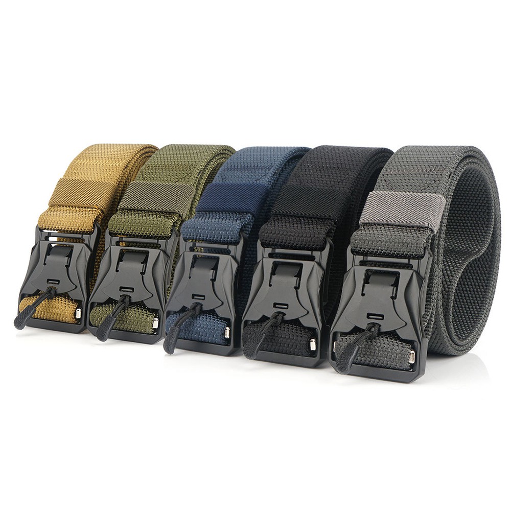 Pathfinder Men Women Belts 49.2 Inch Adjustable Webbing Belt with Quick ...