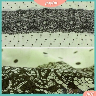 Image of thu nhỏ PTM--Women's Stylish Long Soft Chiffon Scarf Lace Pattern Print Polka Dot Shawl #6