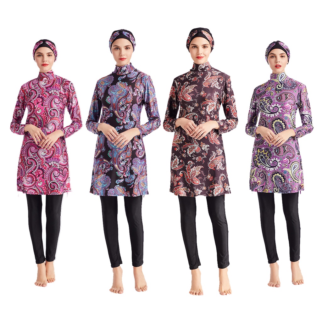Muslim Swimwear Islamic Swimsuit Women Hijab Swimwear Full Covered