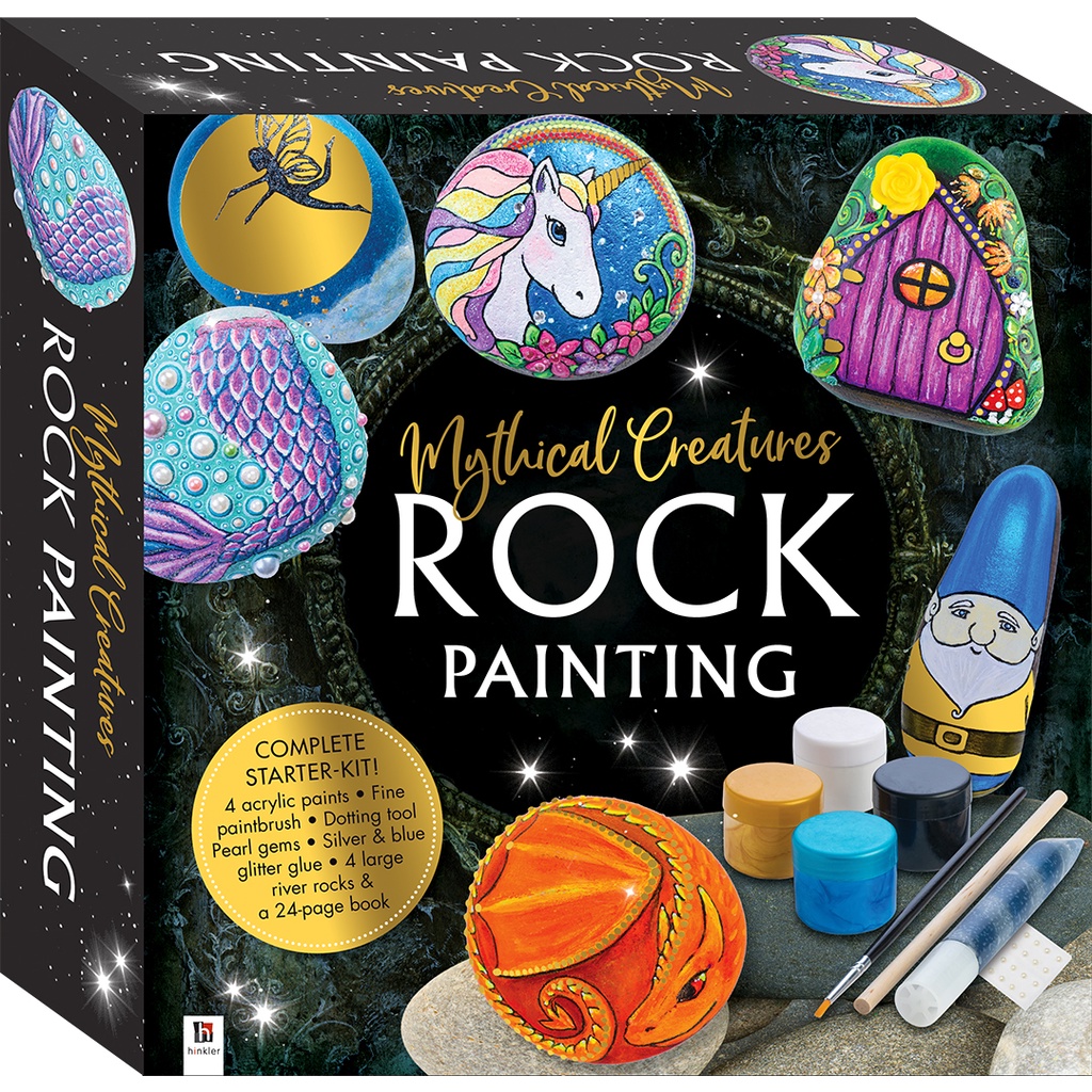 Rock Painting Craft Kit - Mythical Creatures - Children art / craft ...