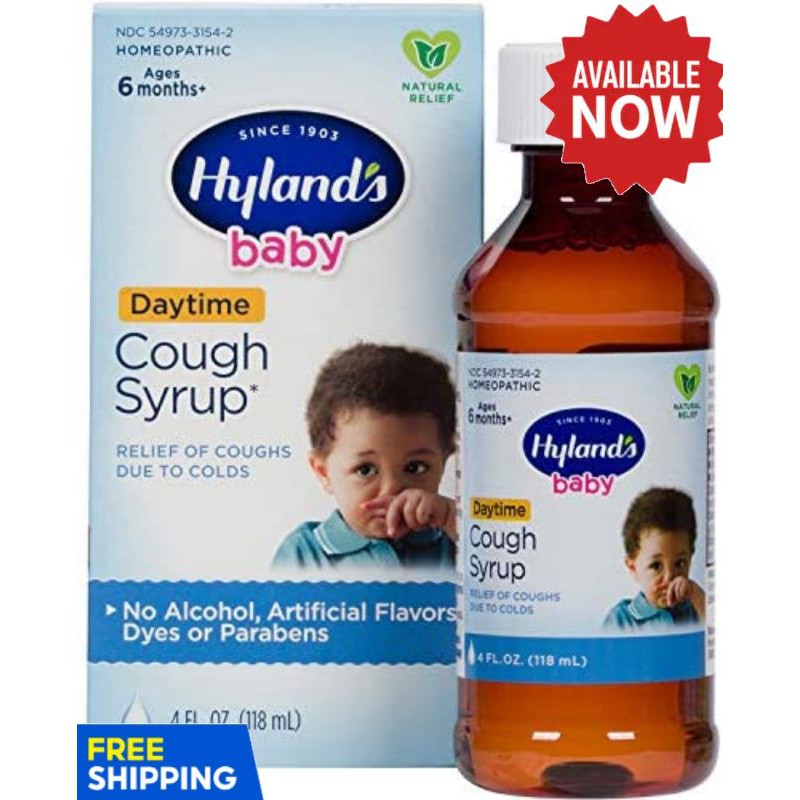 Hyland's Baby Cough Syrup, Natural Relief Of Coughs Due To Colds