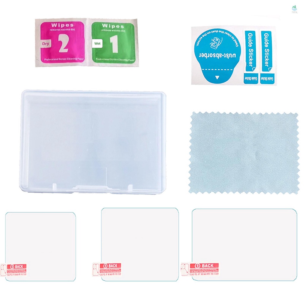 3PCS Action Camera Screen Protector Set 1 Tempered Glass Lens Protector