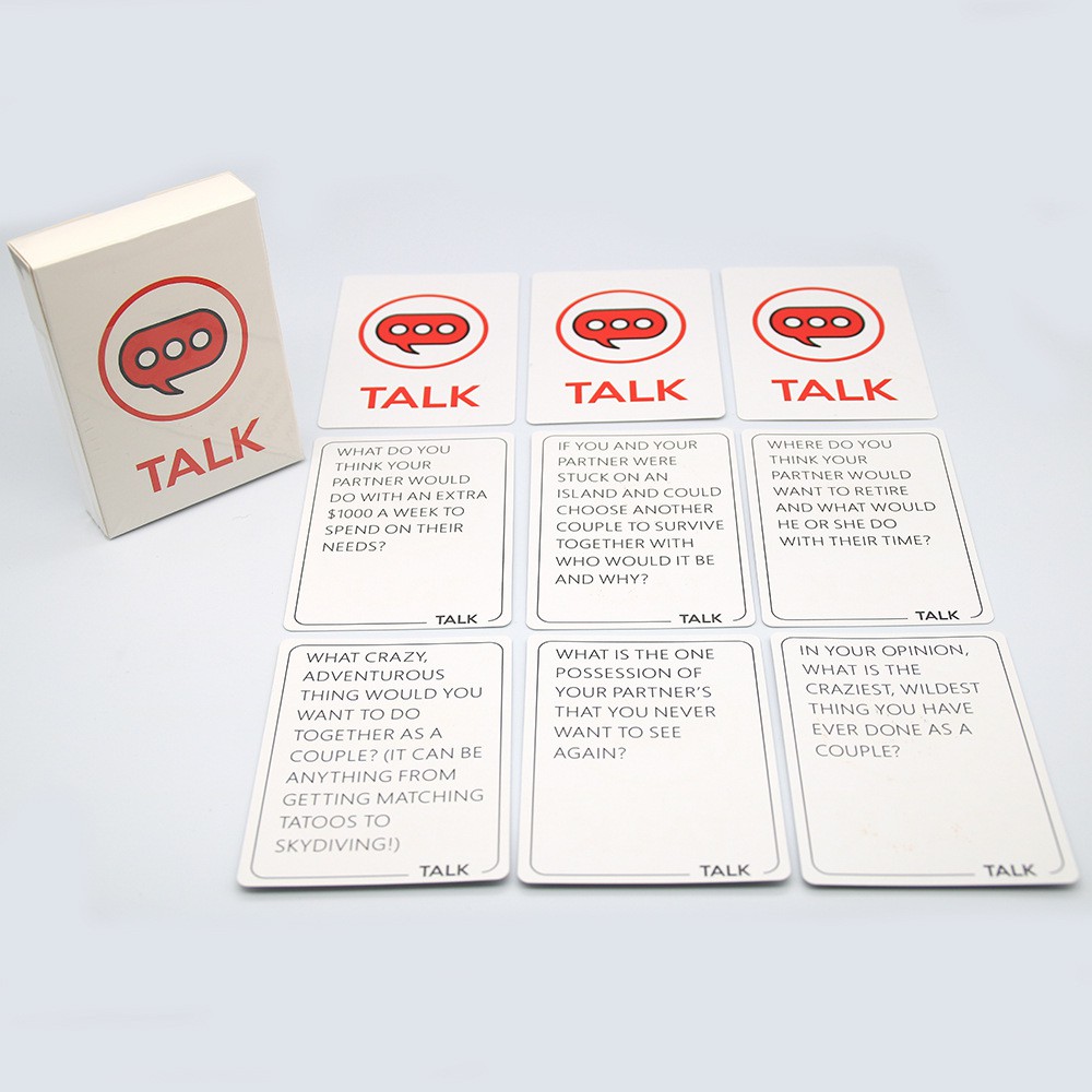 couple romantic card game fun and romantic game deck talk or flirt or