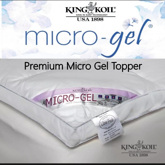 King Koil Plush Comfort Premium Micro Gel Topper 5cm 2 Inches Shopee Singapore