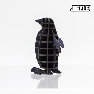 Jigzle Penguin 3D Paper Puzzle for Adults and Kids. Ki-Gu-Mi Paper Art. Best Gift for All Occasions.