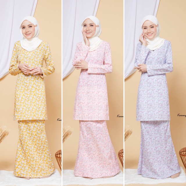  S M L XL ENGLISH COTTON  KURUNG  MODEN  MUSLIMAH 