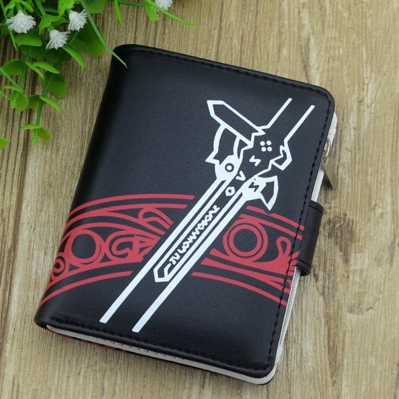 Anime SAO PU Leather Wallet Anime Multi-layer Card Holder Purse ...