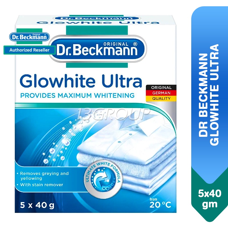 Dr Beckmann Glowhite Ultra Fabric Whitener, 5 x 40g Shopee Singapore