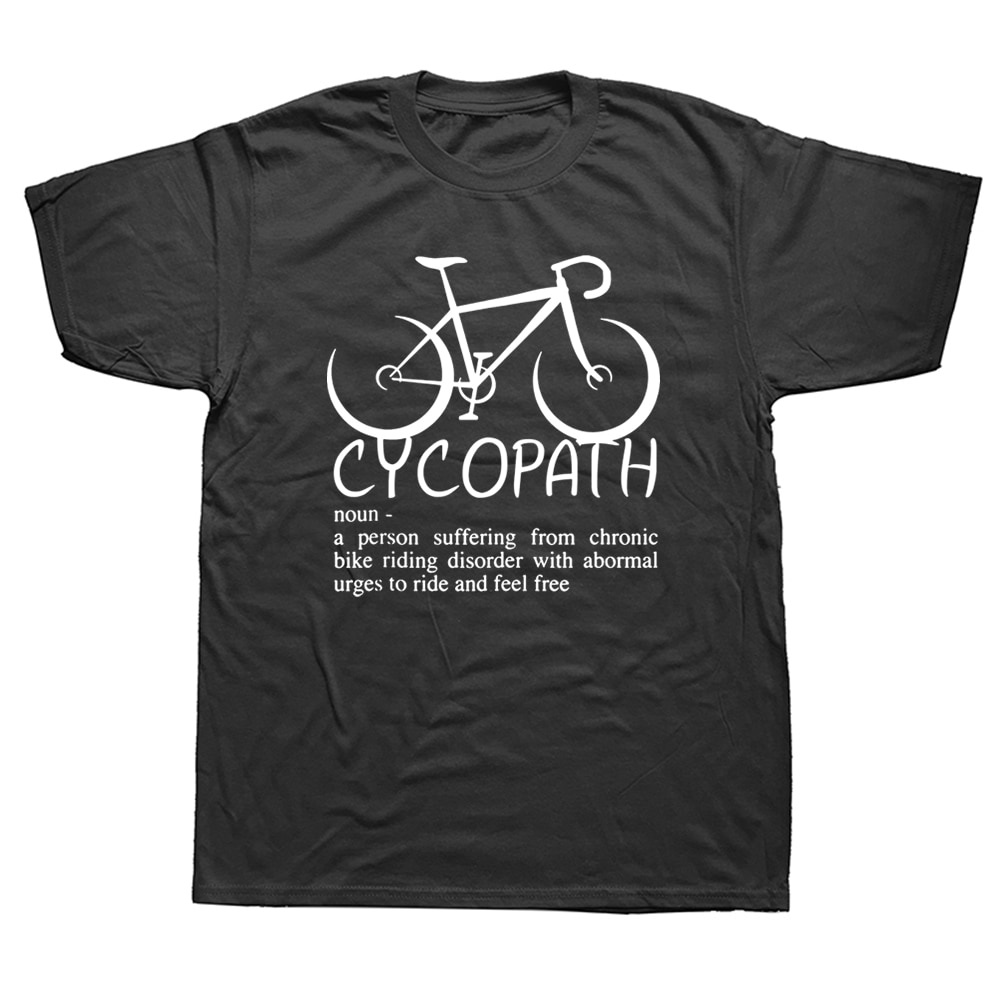 Summer new products hot sale Funny Cycopath Humor Bicycle Cyclist T Shirts  Graphic Cotton StreetShort Sleeve Harajuku T-shirt | Shopee Singapore