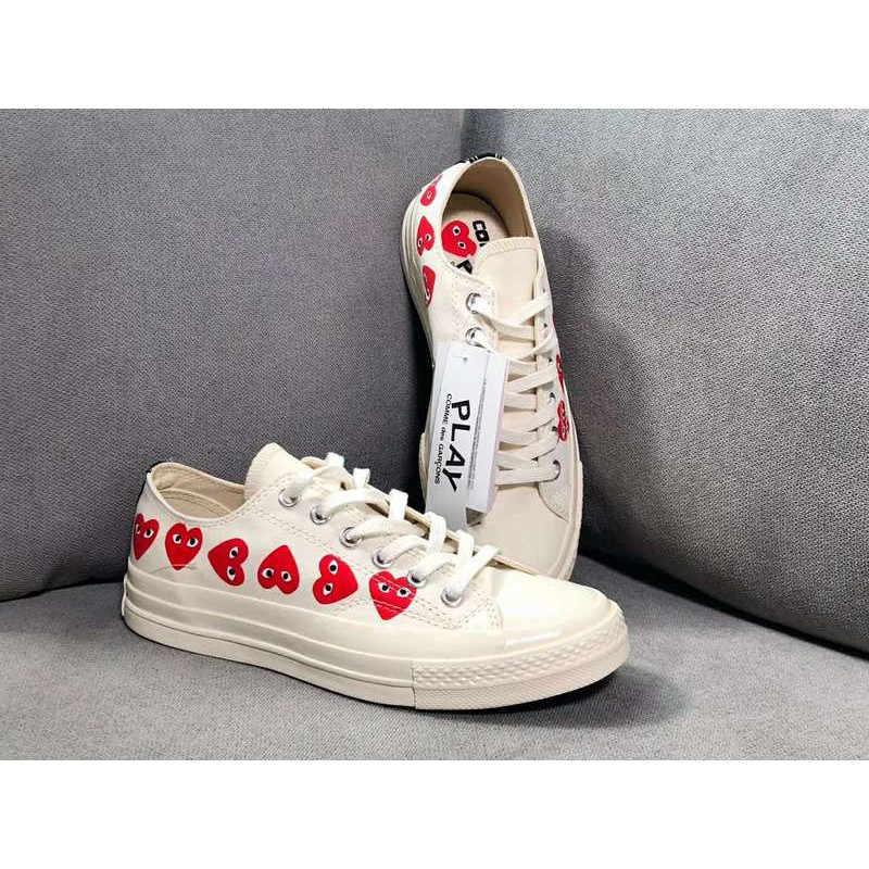 cdg canvas shoes