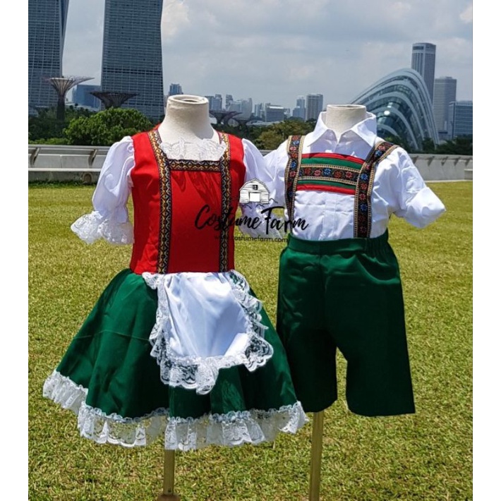 Ethnic Traditional Eurasian Costume for Boy & Girl Racial Harmony Day