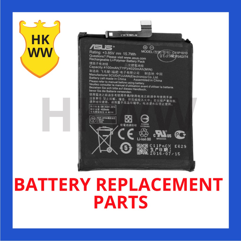 Asus Zenfone 4 Max Pegasus 4a Zb500tl C11p1610 Battery 4100mah Replacement Parts Shopee Singapore