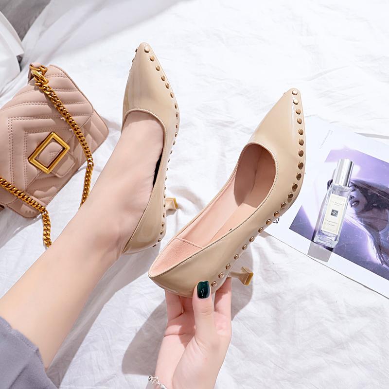 Korean Style Versatile Hipster Kitten Heels Female 2019