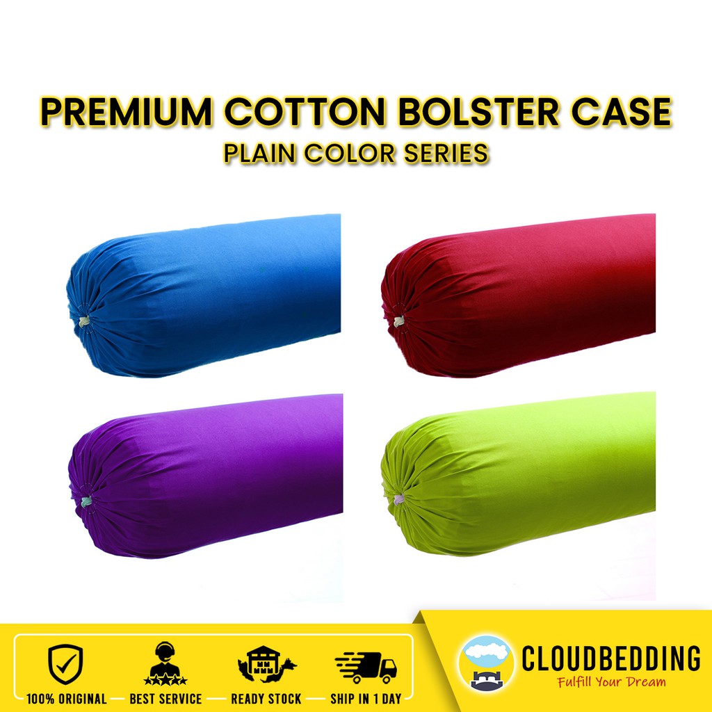 Shop Malaysia 100 Cotton Bolster Case Sarung Plain Bolster 105cm X 36cm Shopee Singapore