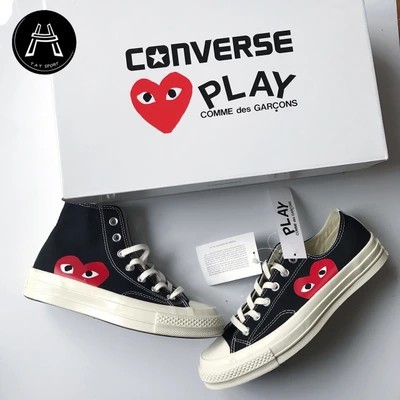 cdg canvas shoes