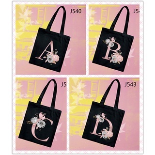 New Women Letter Flower Print Shopping Bag Female Canvas Cloth Shoulder Bag Storage Handbag Reusable Foldable Harajuku Eco Totes