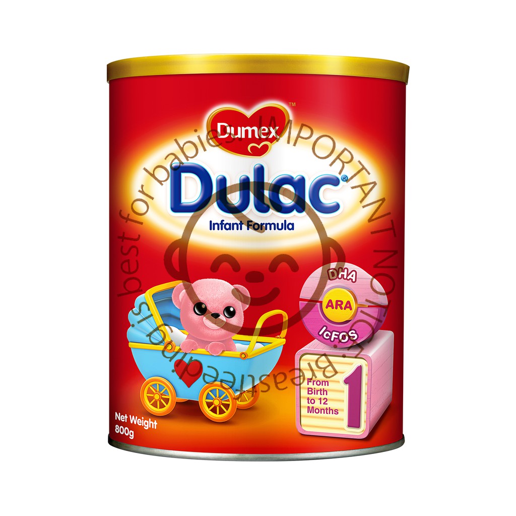 Dumex Dulac Stage 1 Infant Newborn Baby Milk Formula (800g) | Shopee ...