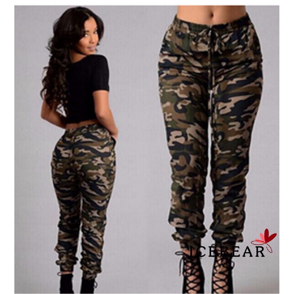 women's camo cargo capris