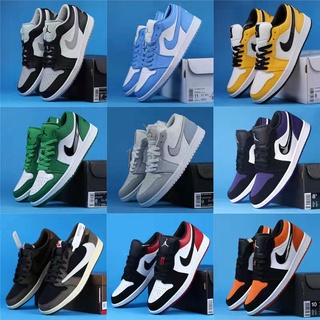 Men's and women's couples flat basketball sports low-top running shoes