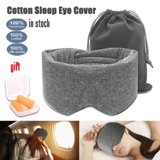 Cotton Silk Sleep Mask Blindfold Eye Cover Eye Patch Women Men Soft Portable Blindfold Travel Eyepatch Sleeping Eye Mask