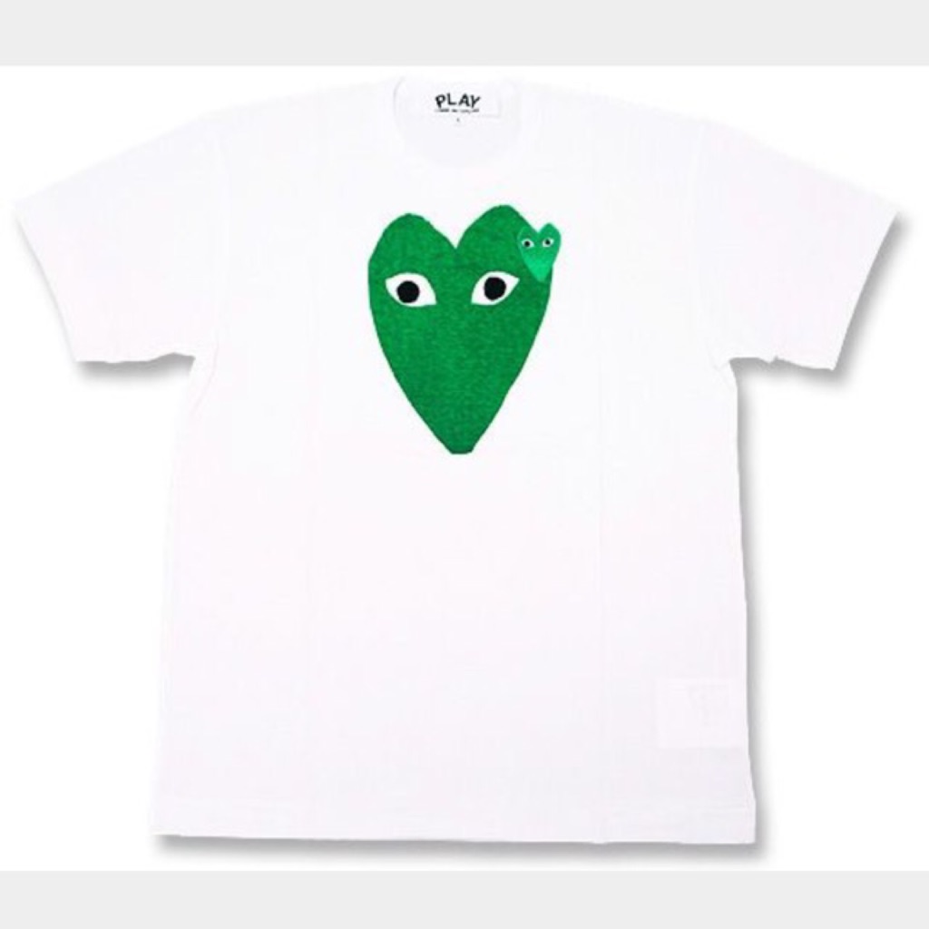 cdg heart tee