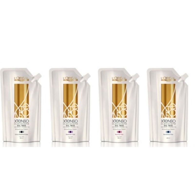 Loreal Xtenso Smoothing 400ml Step 1 Hair Straightener Cream Shopee