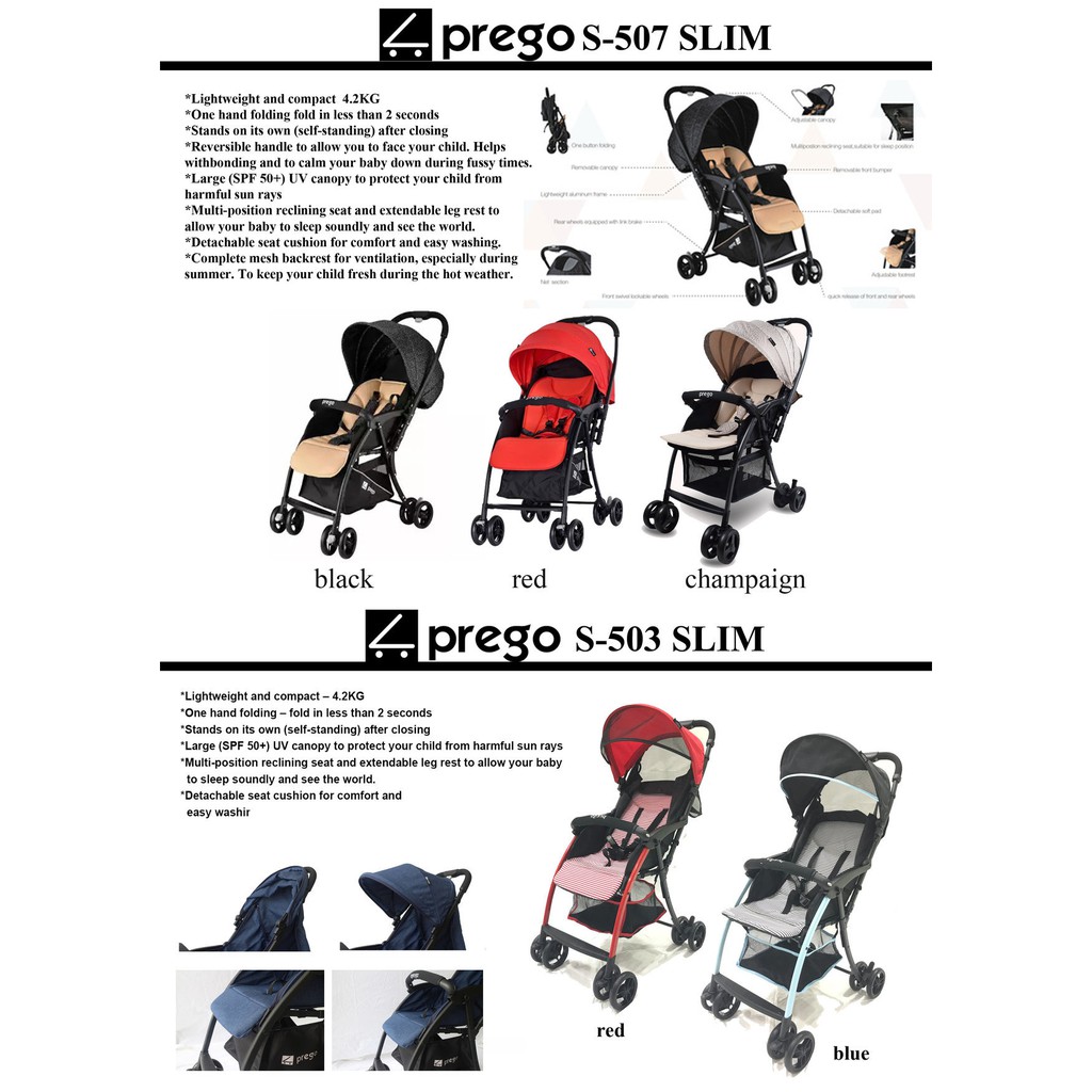 prego s503 stroller review