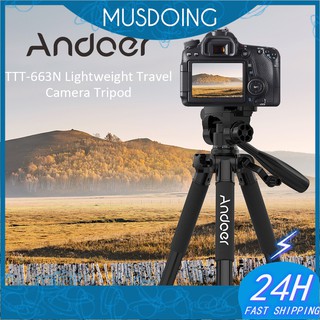 Andoer TTT-663N 57.5inch Travel Lightweight Camera Tripod for Photography Video