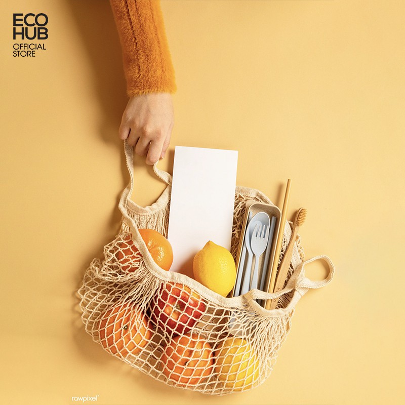 Ecoohub Personal Style Mesh Fabric Bag (Zero Waste Washable) Shopee