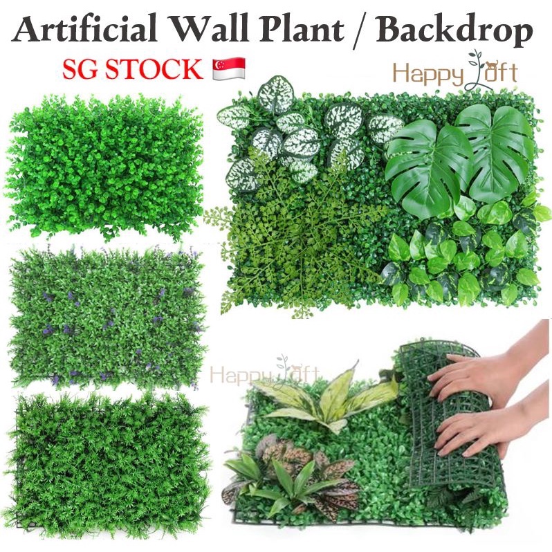 [SG SELLER] Artificial Backdrop Green Wall Plant Hanging Plant DIY Art