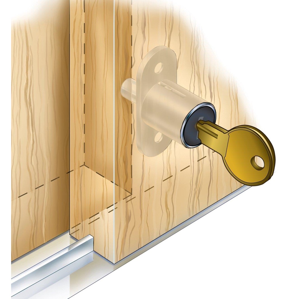 Sliding Closet Door Key Lock | Dandk Organizer