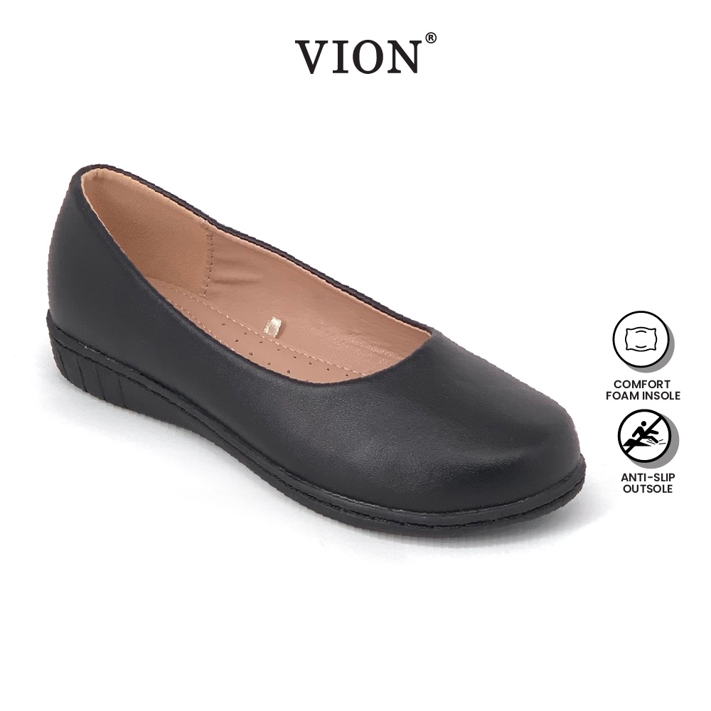 Abaro Faux Leather Comfy Fma650g1 Vion Women Formal Shoes Kasut Formal Perempuan Kasut Kulit Wanita Kasut Sekolah 女皮鞋 校鞋 Shopee Singapore