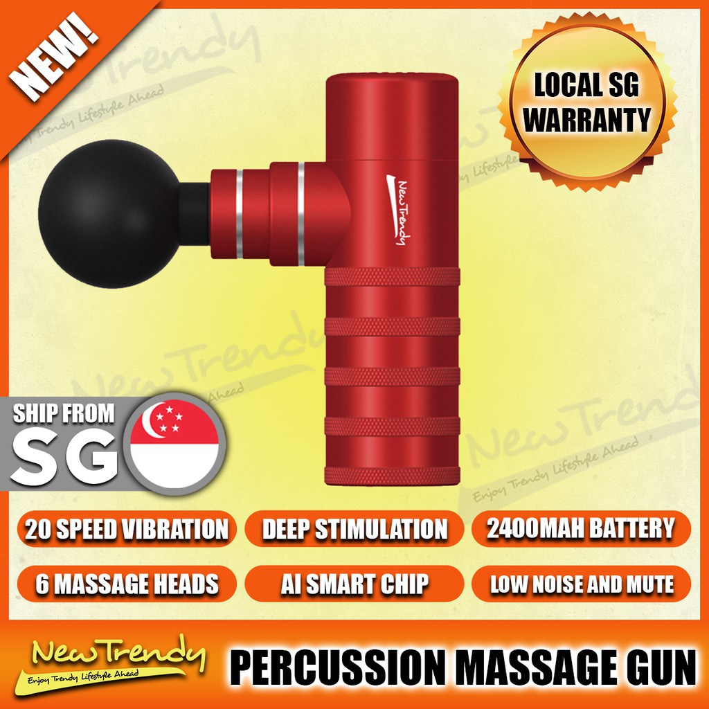 Newtrendy Ntmgf3 Percussion Massage Gunred Deep Massage Pocket Size