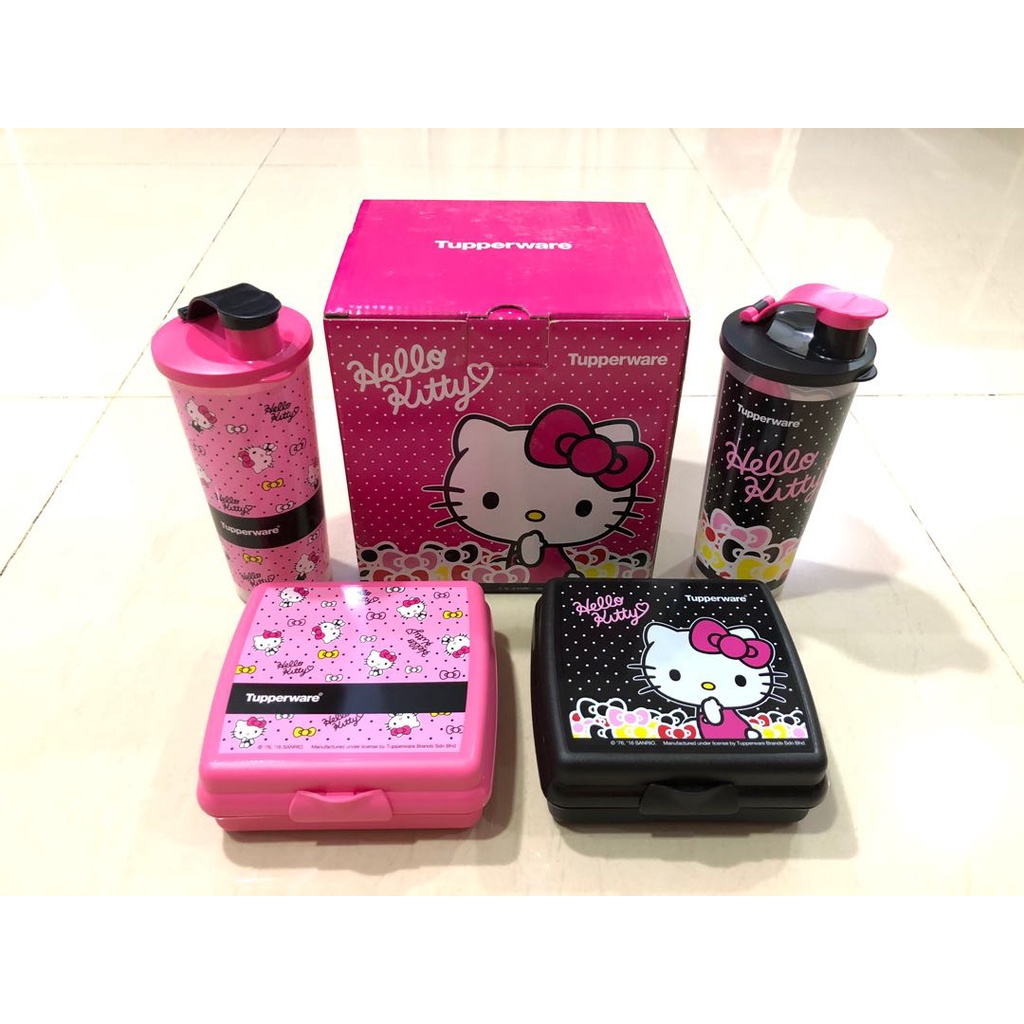 Tupperware Hello Kitty Lunch Set (Loose) Shopee Singapore