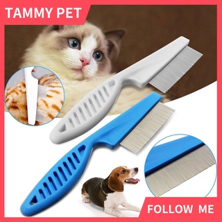 Pet Dog Cat Hair Comb Dematting Removal Lice Flea Brush Portable Brush Puppy Cleaning Grooming Tool