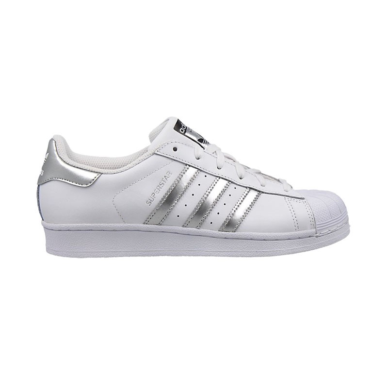 adidas superstar slip on women silver