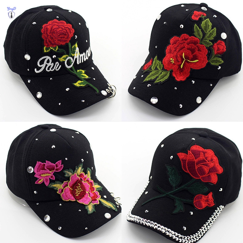 mens floral baseball hat