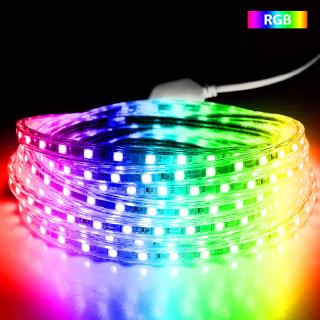 Led Strip Light With Remote 1m 50m 5050 110v 220v Waterproof Flexible Rgb Led Light Tape Ac 220v Led Lamp Outdoor String 60leds M Singapore