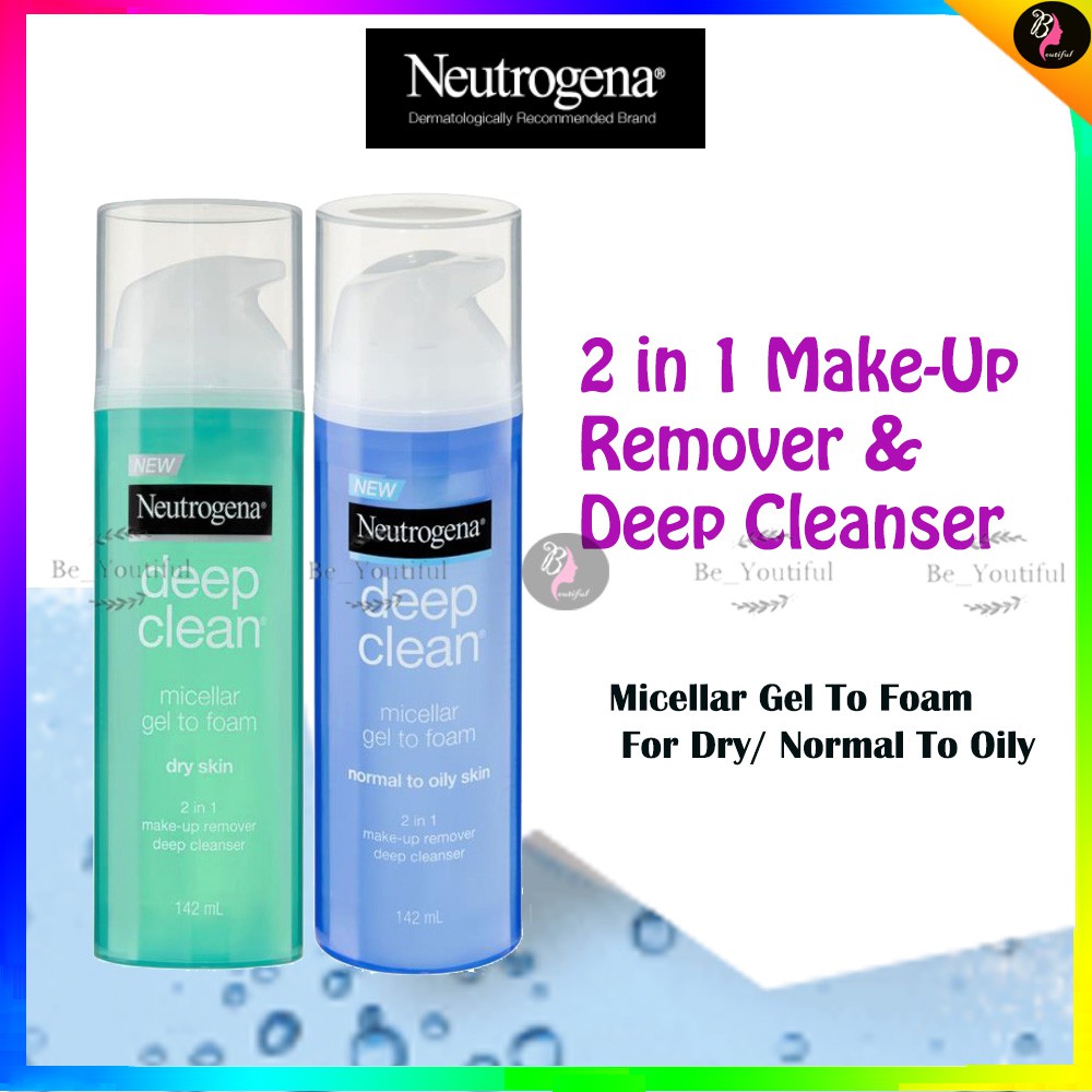 neutrogena deep clean micellar gel to foam